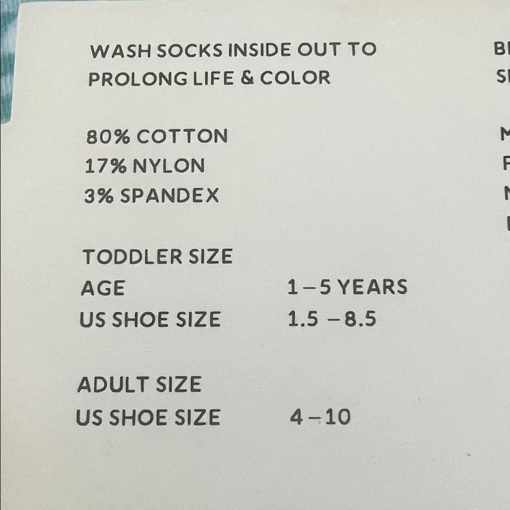 NWT- BELLAS MOMMY & LIL’ SWEETHEART Aqua Striped MERMAID Socks 2 PAIRS